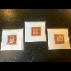 Set of Three Notecards Signed by Original Artist